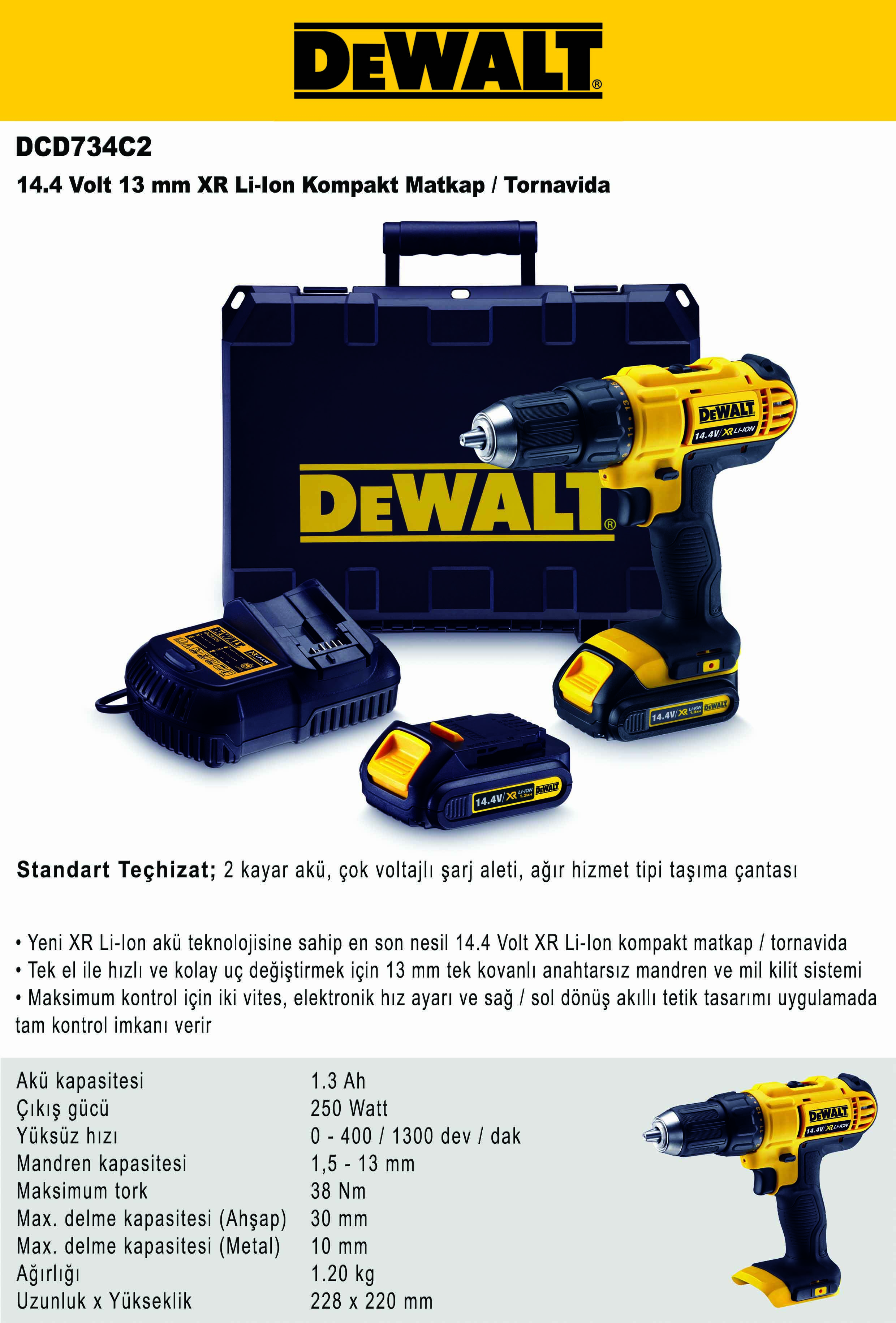 Dewalt dcd online 734